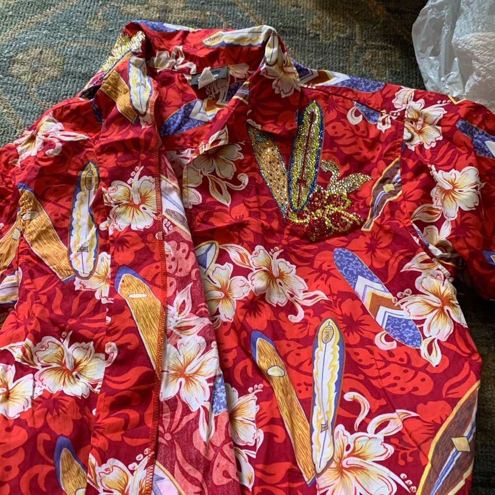 Men’s Bedazzled Hawaiian Shirt